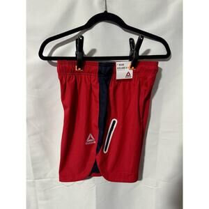 Reebok Men's Basketball Workout Shorts Stark Red Men's Size S 7 Inch Inseam